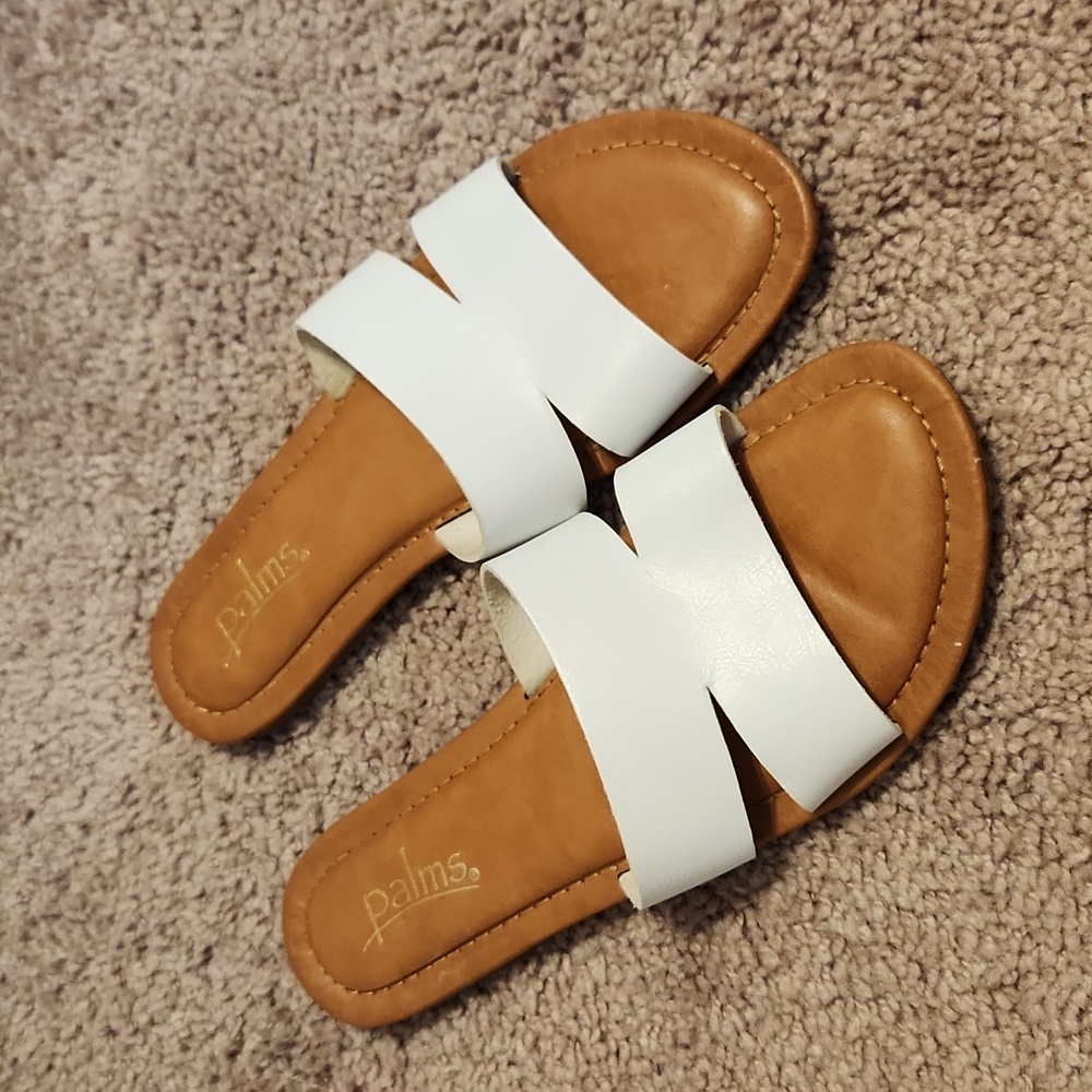 Palms white sandals size 7.5
